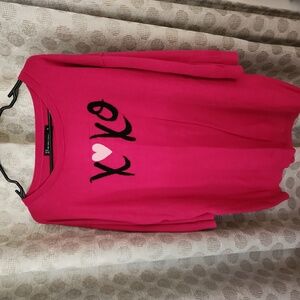 New York & Company Pink XO Kids Sweatshirt